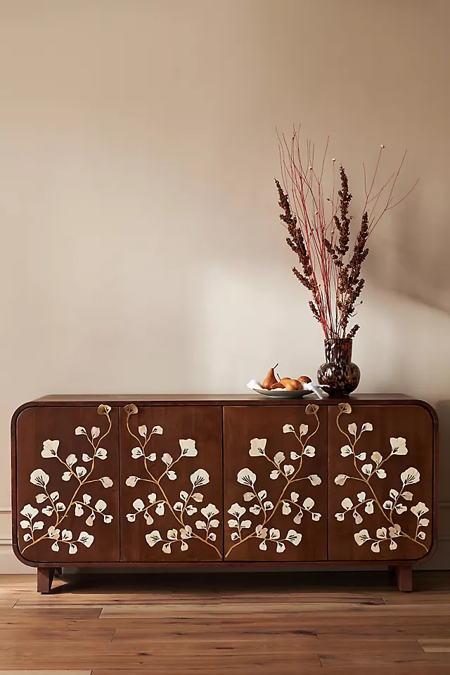Toulouse Rectangular 70" Pearl Inlay Wood Sideboard