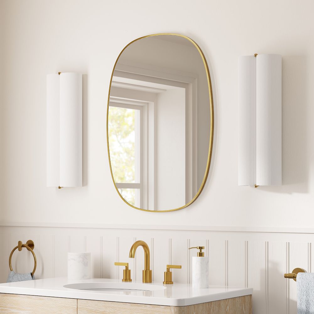 Rounded Edge Bath Mirror