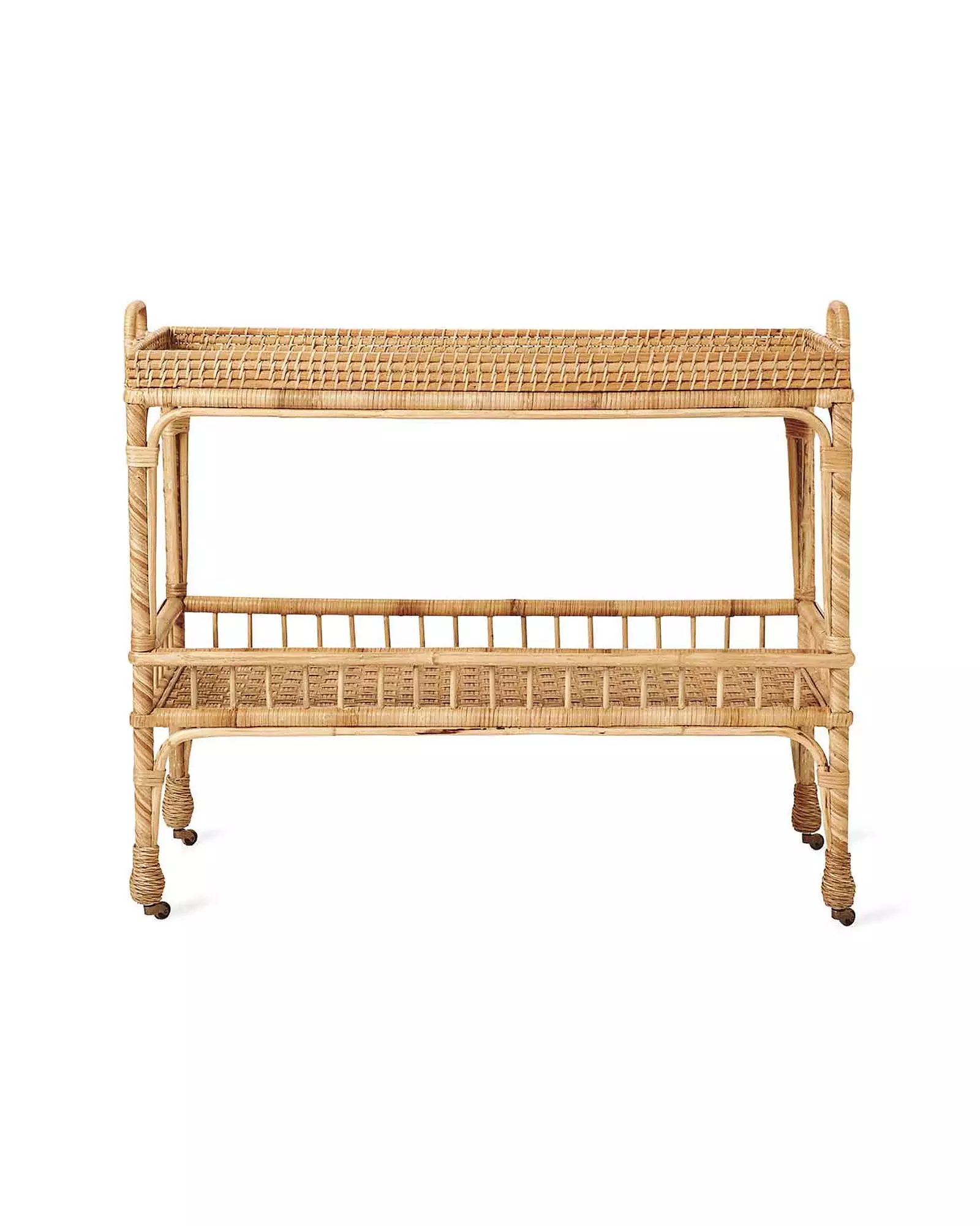 South Seas Rattan Bar Cart