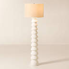 Sequence White Plaster Floor Lamp