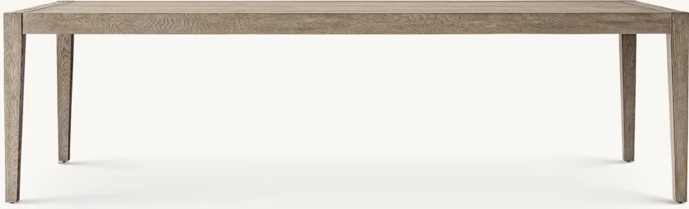 French Contemporary Rectangular Extension Dining Table