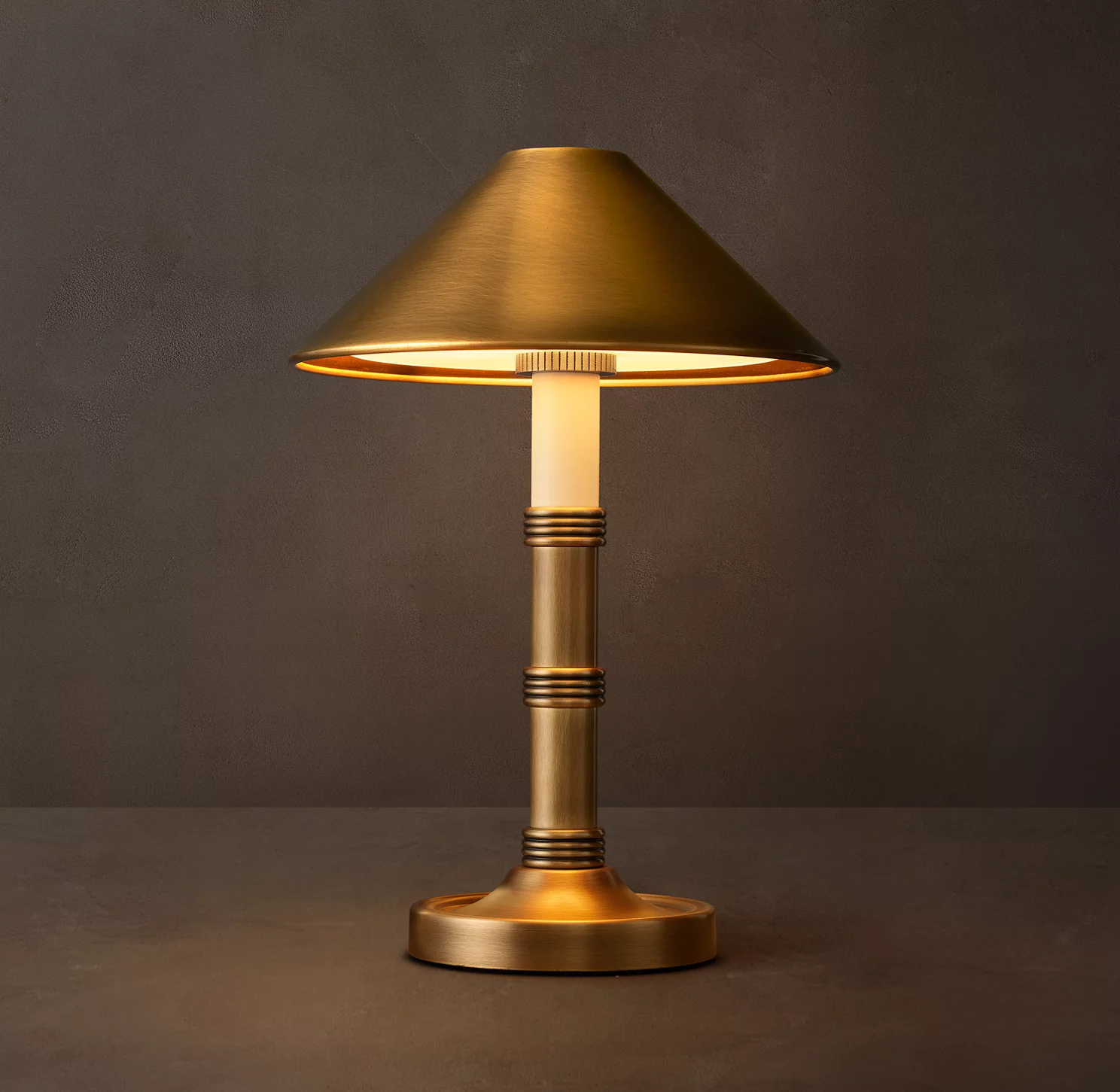 Yardstick Table Lamp Available in multiple sizes & finishes. Shown in 13"