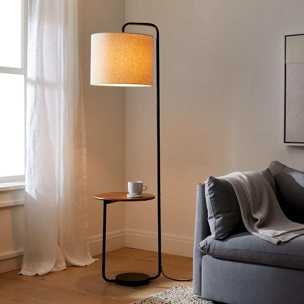 Industrial Shelf Floor Lamp (68")