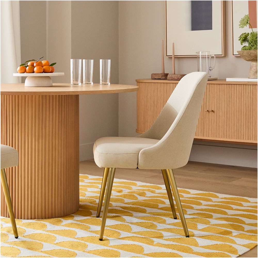 Mid-Century Dining Chair - Metal Legs