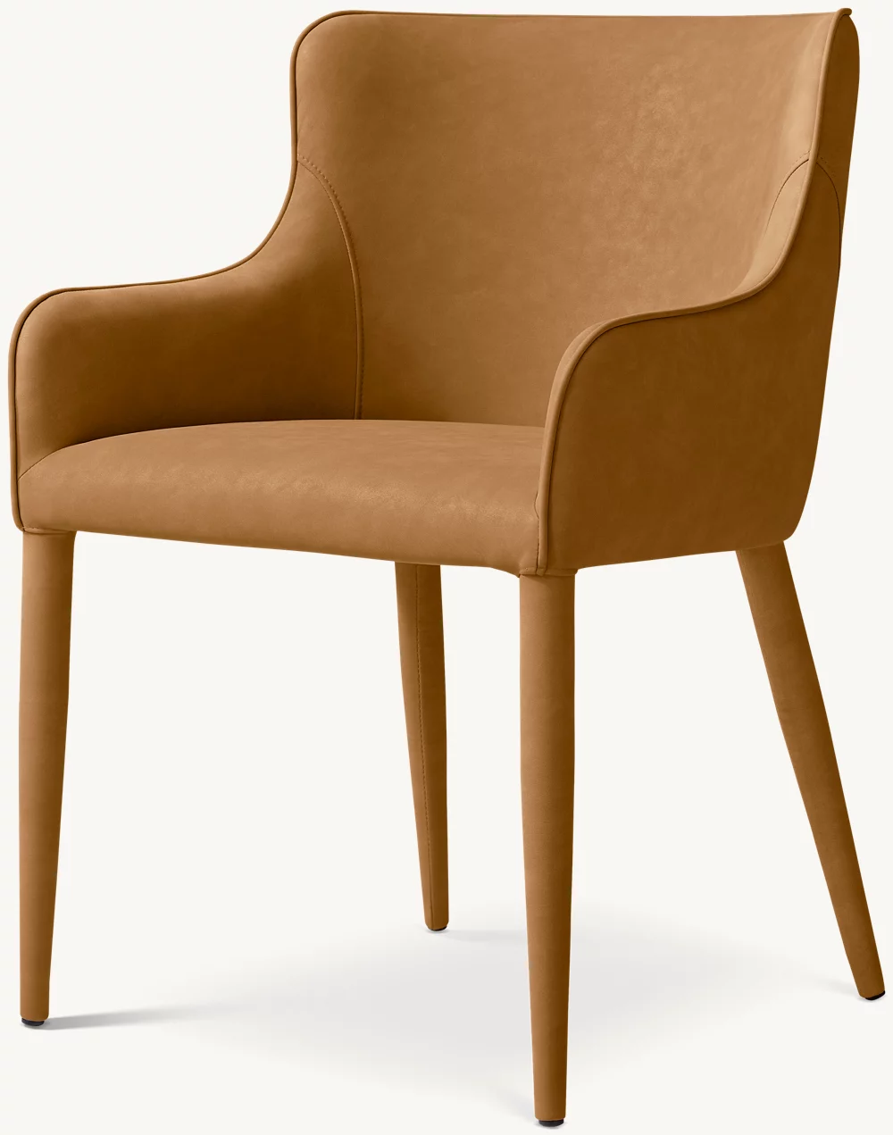 Nicola Slope Leather Dining Armchair