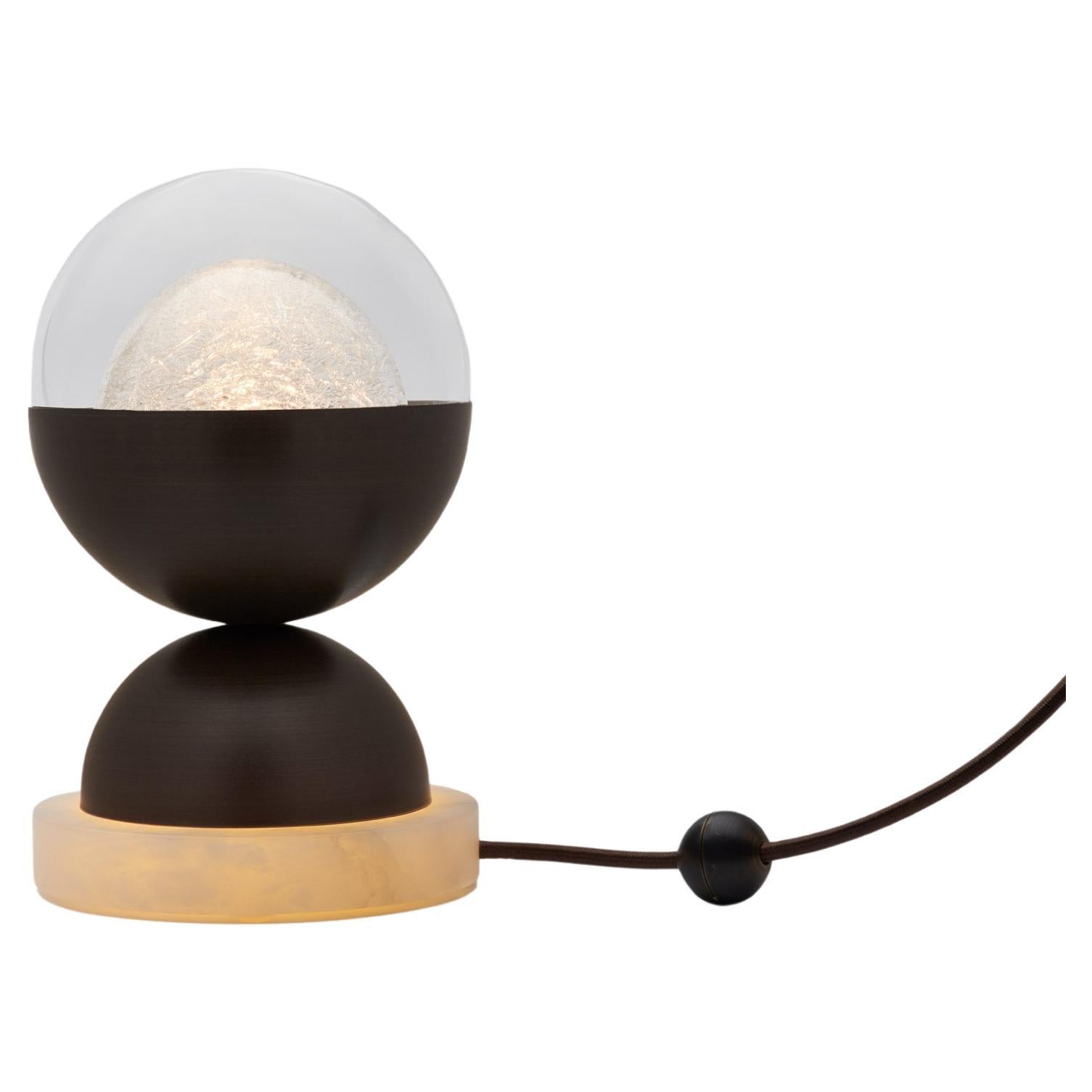 Bloom Large Blown Glass Table Lamp for Living Room, Bedroom, Office