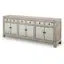 Approx. 91 inches Sideboard with Six Drawers Distressed Black