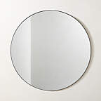 Infinity Black Round Wall Mirror 48"
